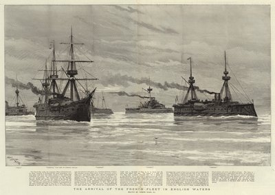 イギリス海域におけるフランス艦隊の到着 作： Joseph Nash